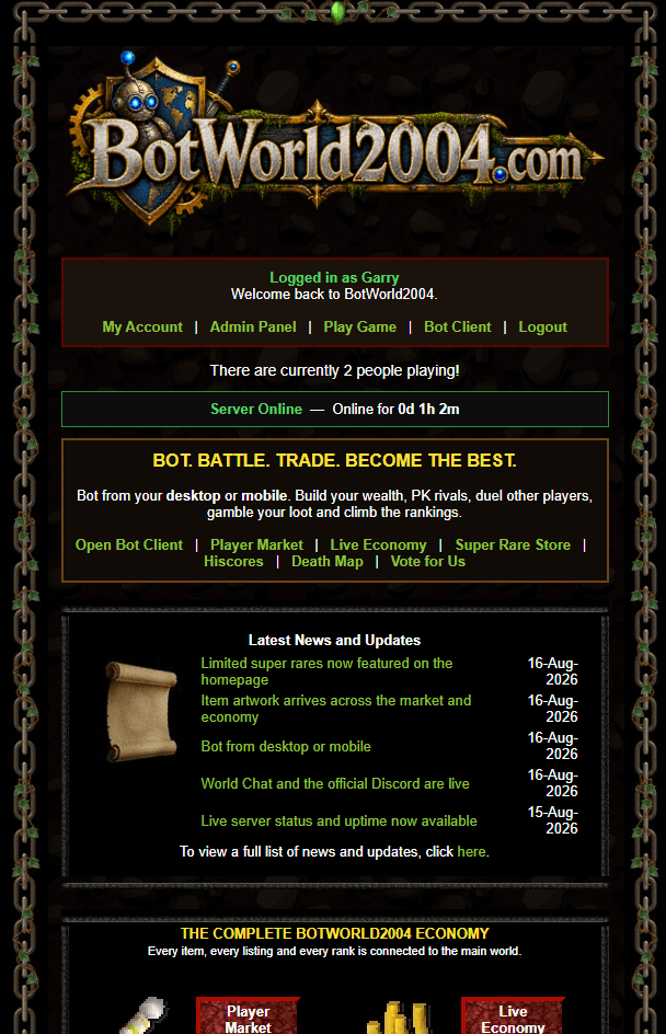 Server screenshot 1