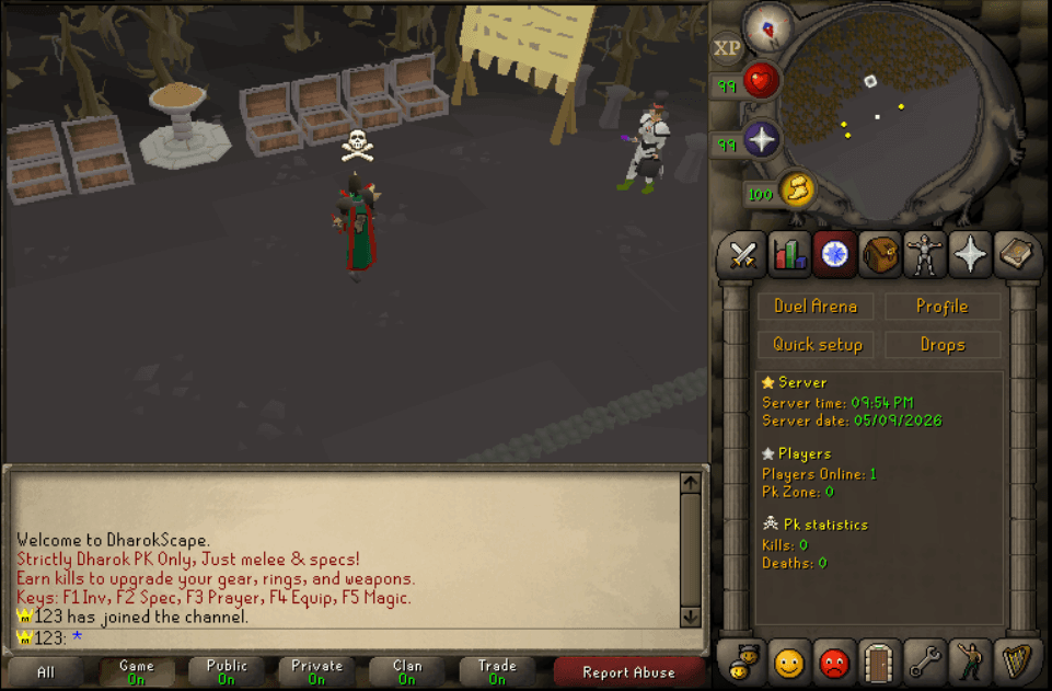 Server screenshot 1